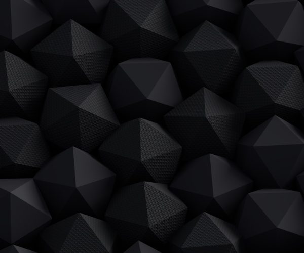 a black background with a lot of black cubes