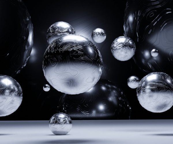 3D Visualization of Textured Silver Balls